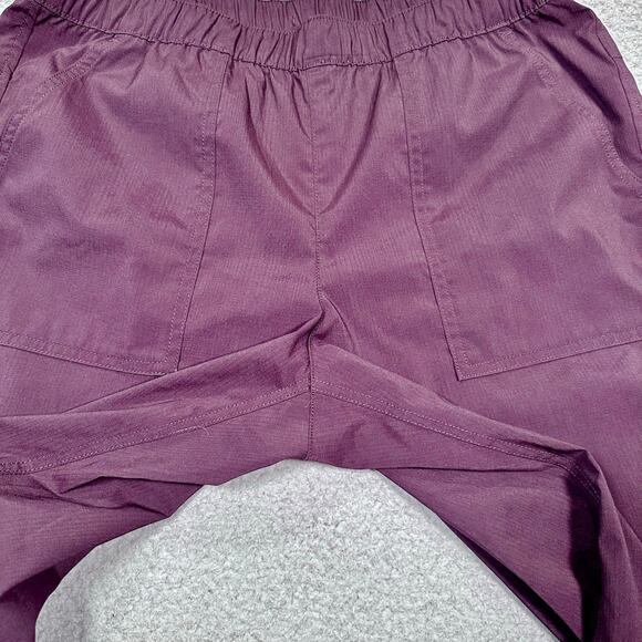 Eddie Bauer Voyager Chino Pull On Pants Womens Medium Purple Hiking Outdoor - Picture 9 of 11